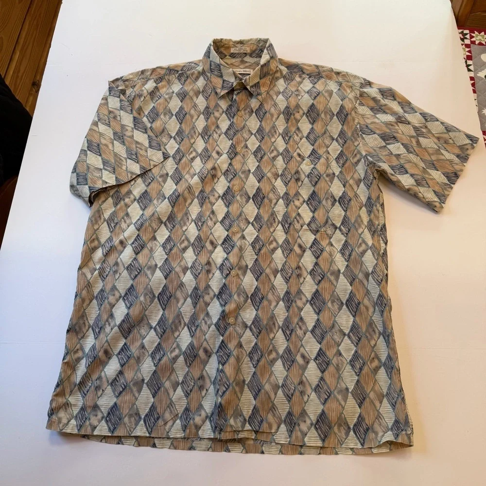 Men’s Burma Bibas Geometric Shirt Size Medium​ - Picture 4 of 7